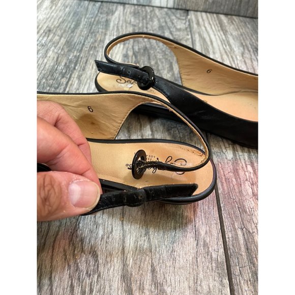 SEYCHELLES LEATHER SLING BACK SANDAL Women size 6 - Picture 9 of 13